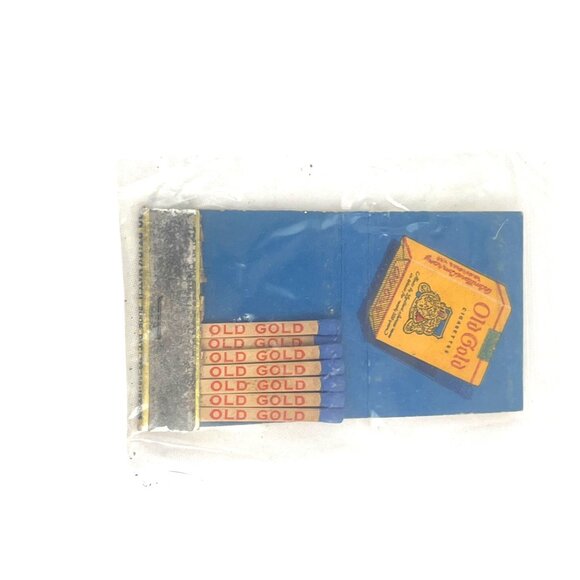 Vintage Old Gold Cigarette Matchbook with Matches and Striker Sealed Packaging - Picture 6 of 8